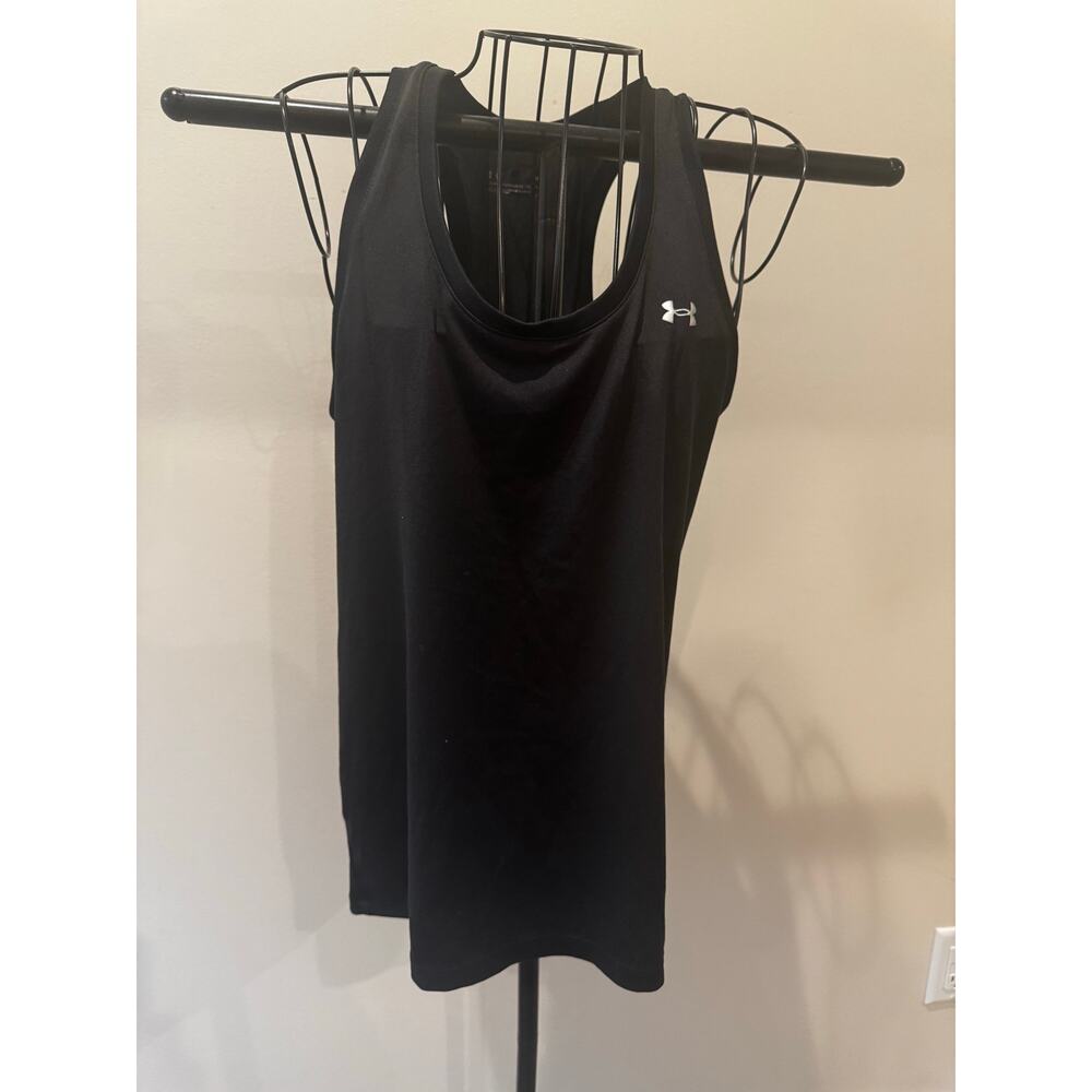 Under Armour HeatGear Black Racerback Athletic Tank Top Women’s Small